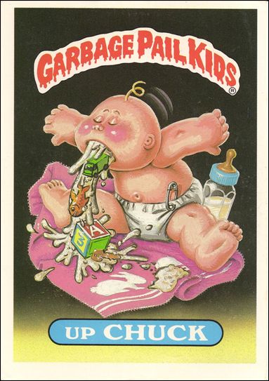 Garbage Pail Kids 1st Series Kids Giant Stickers (Base Set) card 3 Up Chuck