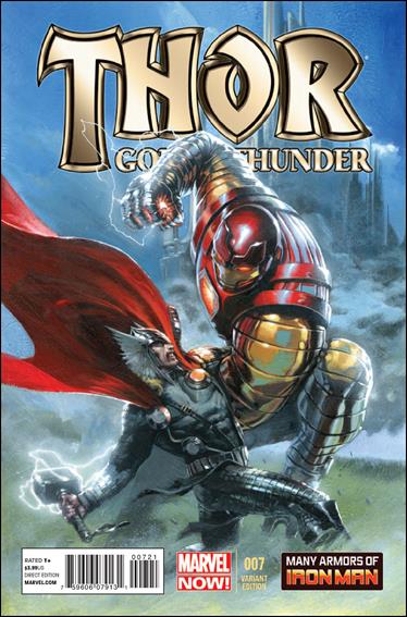 Thor: God of Thunder issue 7-B G. Dell'Otto 1:20 "Many Armors of Iron Man" Cover