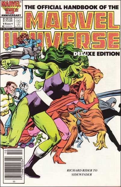 Official Handbook of the Marvel Universe (1985) issue 11-B Newsstand Edition