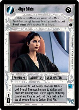 Star Wars: Coruscant Limited (Base Set) card 100 Depa Billaba