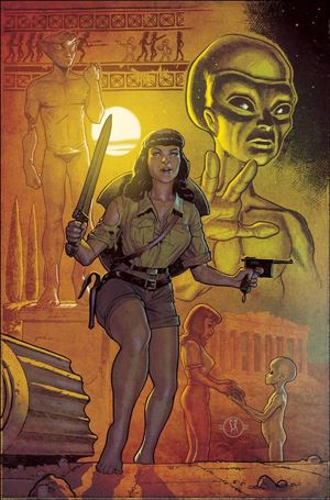 Bettie Page: The Alien Agenda issue 3-Q Stephane Roux 1:30 Virgin Cover