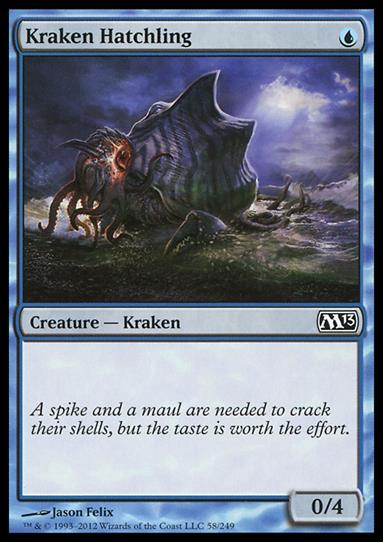 Magic the Gathering: 2013 Core Set (Base Set) card 58 Kraken Hatchling