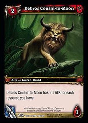 World of Warcraft: Through the Dark Portal (Base Set) card 206 Debros Cousin-to-Moon