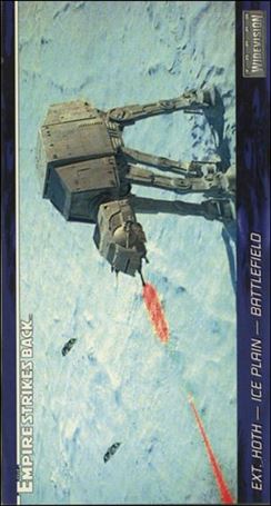 Star Wars Widevision Pepsi MailAway (Promo) card 27 Ext. Hoth - Ice Plain - Battlefield