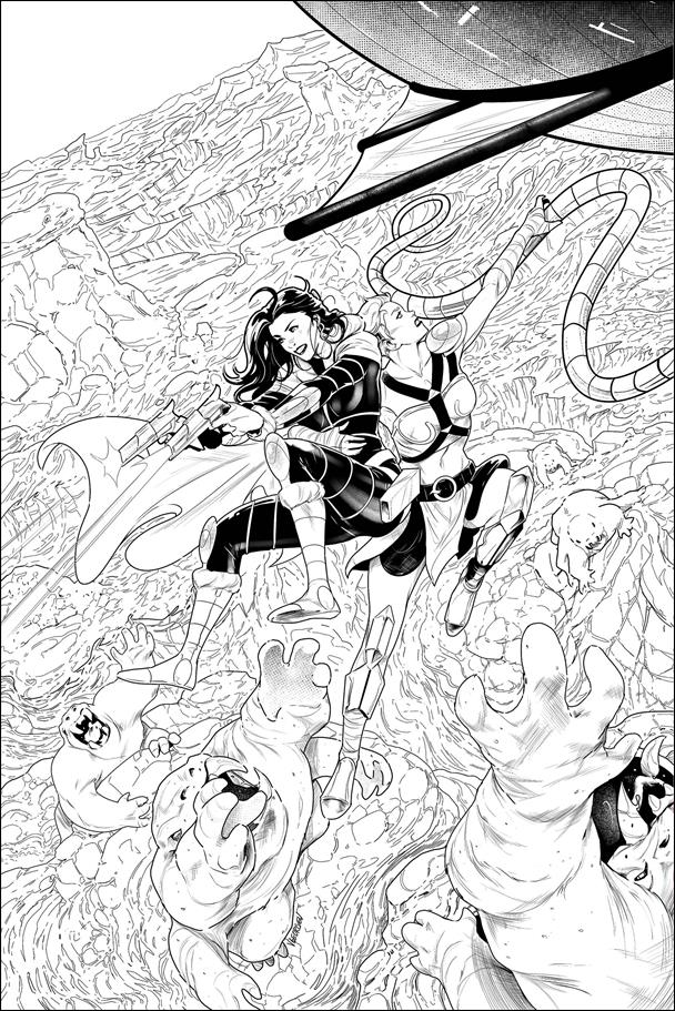 Dejah Thoris (2019) issue 9-J Vasco Georgiev 1:15 Black & White Virgin Cover