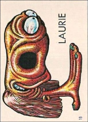Ugly Stickers (1965) (Base Set) card 19-C Laurie