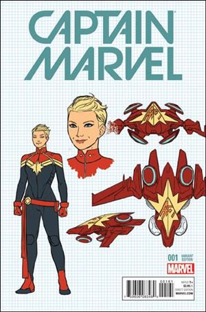 Captain Marvel (2016) issue 1-D Kris Anka 1:20 Design Cover