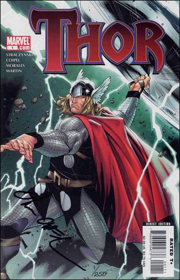 Thor (2007) issue 1-J DF Olivier Coipel Cover (Signed by Coipel) 1/250
