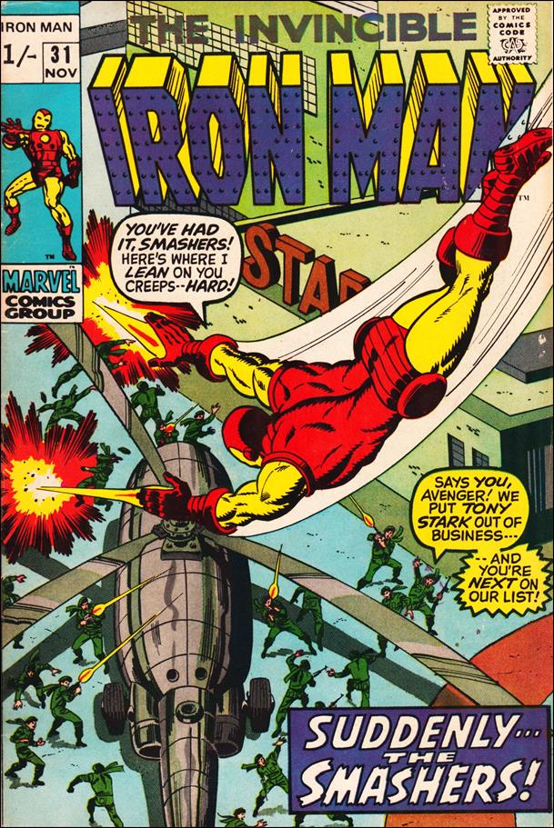 Iron Man (1968) issue 31-B UK Price Cover