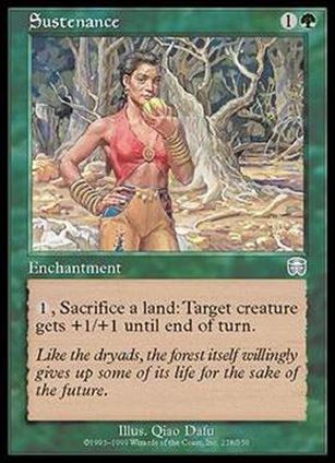 Magic the Gathering: Mercadian Masques (Base Set) card 278 Sustenance