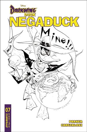 Negaduck issue 7-F Jae Lee 1:10 Line Art Cover
