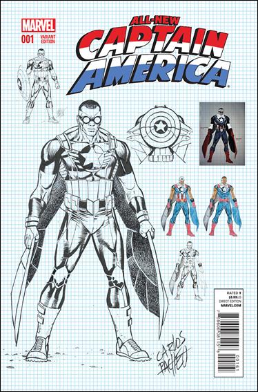 All-New Captain America issue 1-C Carlos Pacheco 1:25 Design Cover