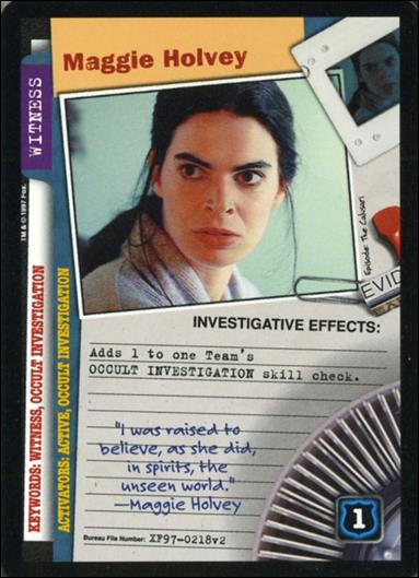 X-Files: The Truth Is Out There (Base Set) card XF97-0218v2 Maggie Holvey