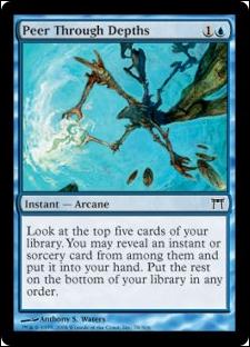 Magic the Gathering: Champions of Kamigawa (Base Set) card 78 Peer Through Depths