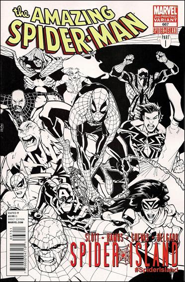Amazing Spider-Man (1963) issue 667-D Humberto Ramos "Hero Sketch" Cover (2nd Printing)