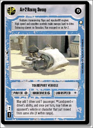 Star Wars: Special Edition Limited (Base Set) card 316 Air-2 Racing Swoop