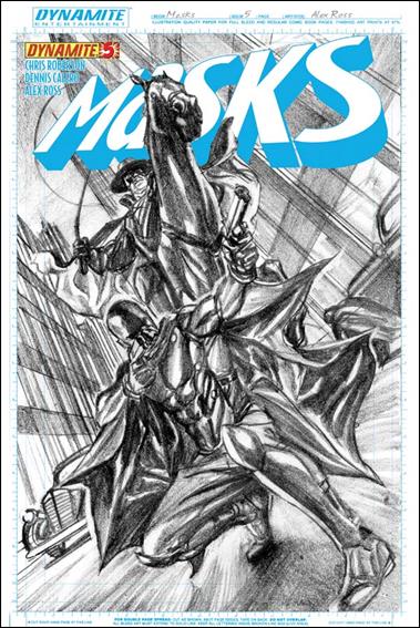 Masks issue 5-F Alex Ross "Sketch Art" Cover