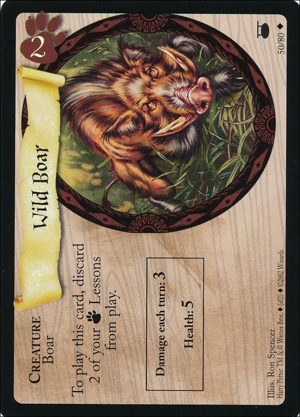 Harry Potter: Diagon Alley (Base Set) card 50 Wild Boar