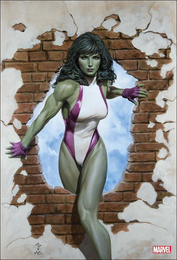 Sensational She-Hulk (2023) issue 1-S Adi Granov 1:100 Homage Virgin Cover