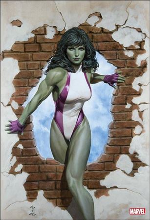 Sensational She-Hulk (2023) issue 1-S Adi Granov 1:100 Homage Virgin Cover