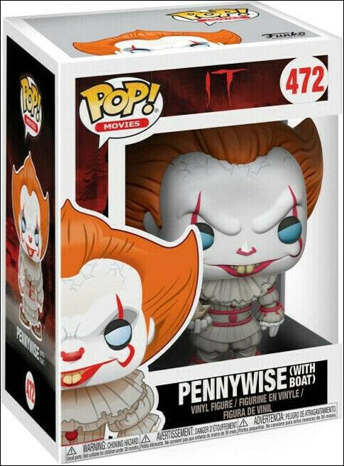 POP! Movies figure 472 Pennywise (with Boat) (Blue Eyes)