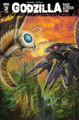 Godzilla: Rage Across Time issue 3 Bob Eggleton Cover