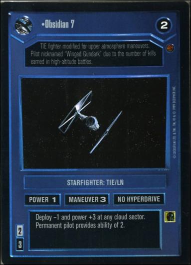 Star Wars: Reflections: A Collector's Bounty (Base Set) card 46 Obsidian 7