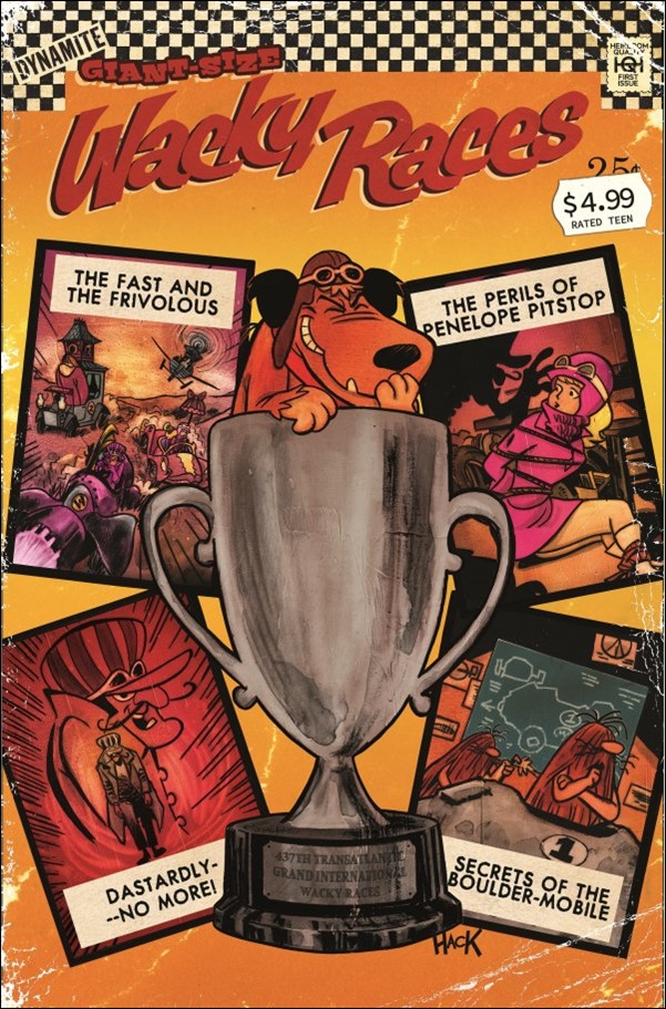 Giant-Size Wacky Races issue 1-C Robert Hack Cardstock Cover