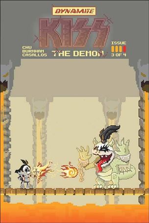 KISS: The Demon issue 3-C Michael Adams 8-Bit Cover
