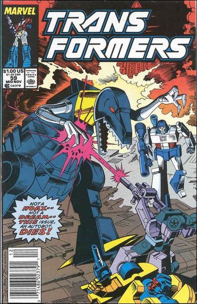 Transformers (1984) issue 59-B Newsstand Cover