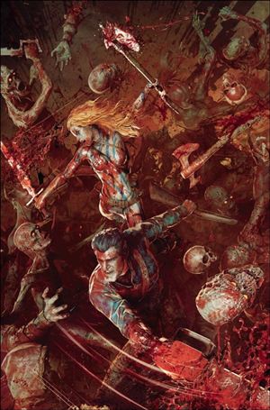 Red Sonja vs. the Army of Darkness issue 2-J Björn Barends Virgin 1:15 Cover