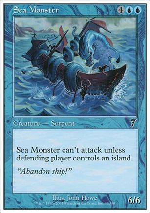 Magic the Gathering: 7th Edition (Base Set) card 97 Sea Monster