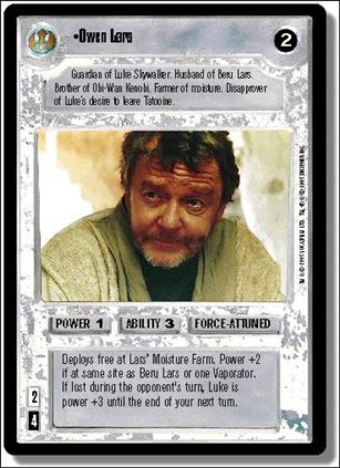Star Wars: Premiere Limited (Base Set) card 190 Owen Lars
