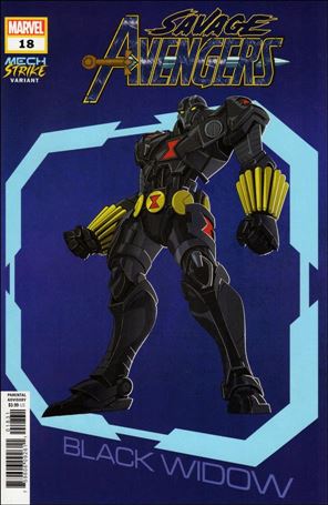 Savage Avengers (2019) issue 18-C Leonel Castellani Avengers Mech Strike Cover