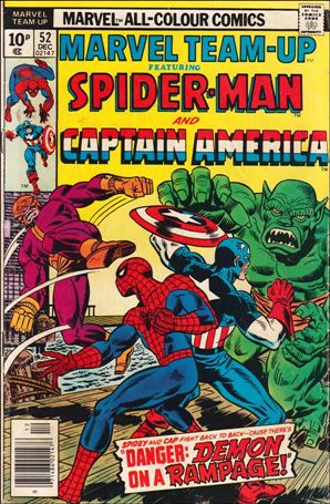 Marvel Team-Up (1972) issue 52-B UK Price Cover