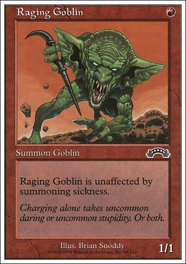Magic the Gathering: Anthologies (Base Set) card 49 Raging Goblin