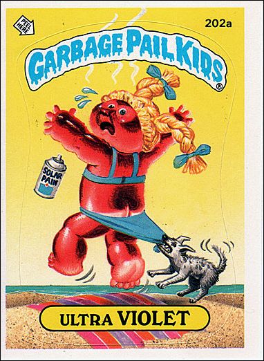 Garbage Pail Kids: Series 05 (Base Set) card 202a Ultra Violet