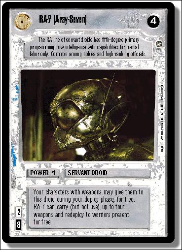 Star Wars: A New Hope Limited (Base Set) card 98 RA-7 (Aray-Seven)