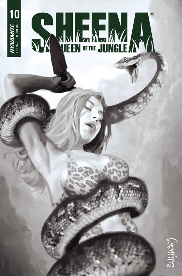 Sheena: Queen of the Jungle (2021) issue 10-I Arthur Suydam 1:30 B&W Cover