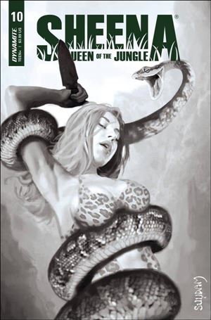 Sheena: Queen of the Jungle (2021) issue 10-I Arthur Suydam 1:30 B&W Cover