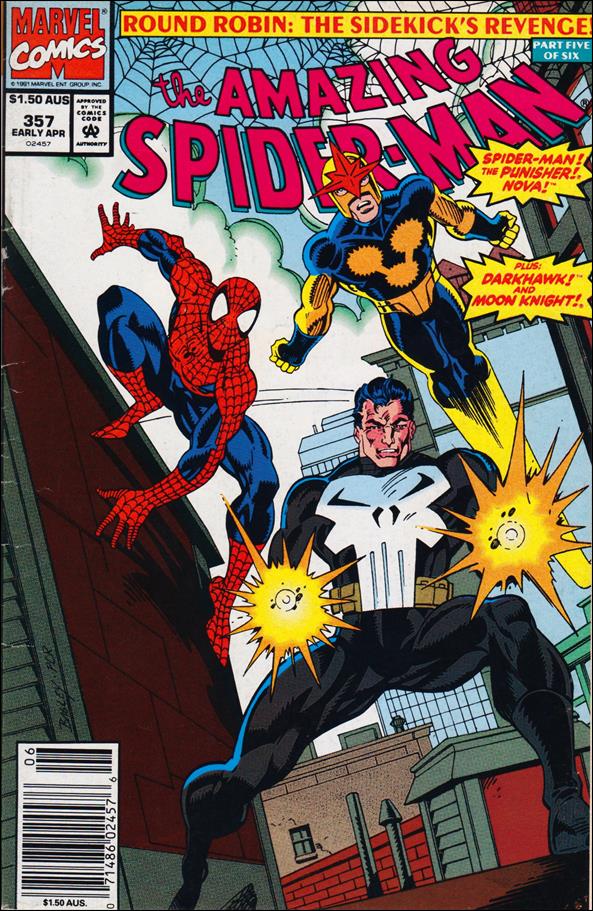 Amazing Spider-Man (1963) issue 357-B Australian Price Cover