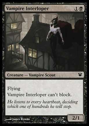 Magic the Gathering: Innistrad (Base Set) card 123 Vampire Interloper