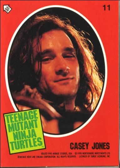 Teenage Mutant Ninja Turtles Movie (Sticker Subset) card 11 Casey Jones
