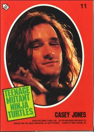 Teenage Mutant Ninja Turtles Movie (Sticker Subset) card 11 Casey Jones