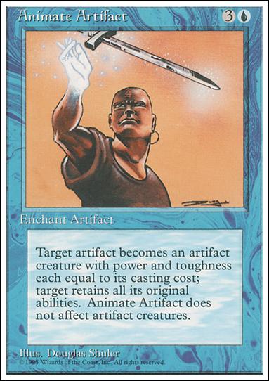 Magic the Gathering: 4th Edition (Base Set) card 60 Animate Artifact