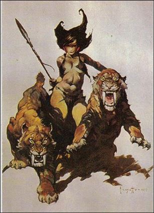 Frazetta (Base Set) card 65 The Huntress