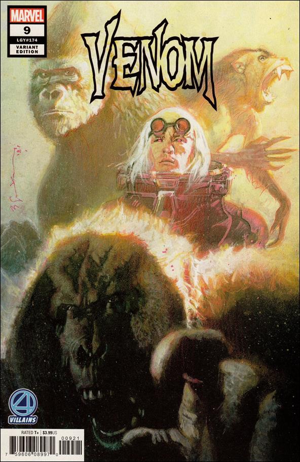 Venom (2018) issue 9-B Bill Sienkiewicz Fantastic Four Villains Cover