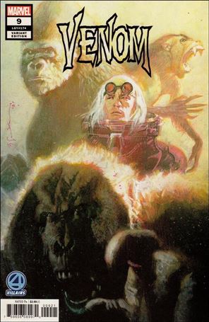Venom (2018) issue 9-B Bill Sienkiewicz Fantastic Four Villains Cover