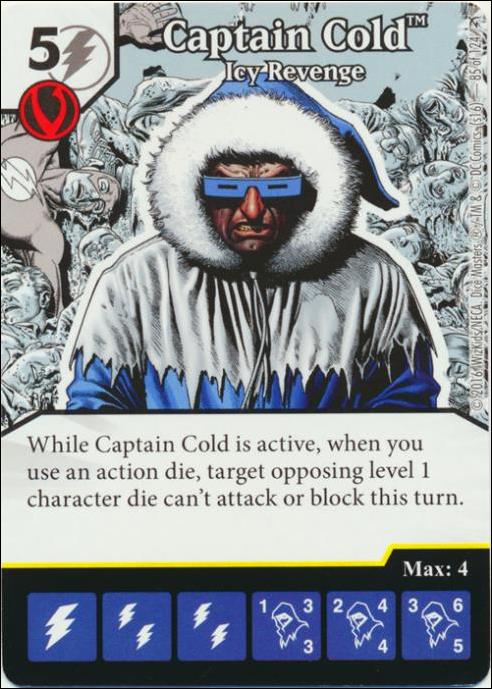 DC Comics Dice Masters Green Arrow and The Flash card 85 Captain Cold: icy Revenge