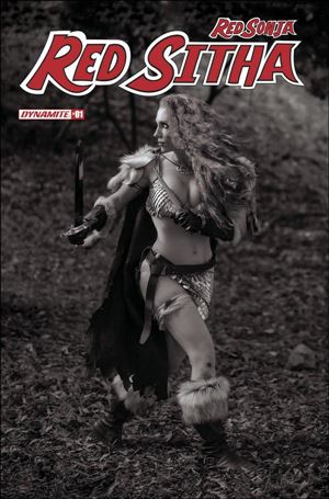 Red Sonja: Red Sitha issue 1-H 1:7 Black & White Cosplay Photo Cover